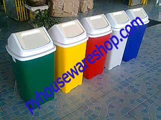 ถังขยะฝาแกว่งทรงสูง,ถังขยะ60ลิตรฝาแกว่ง,ถังขยะสีเขียว,ถังขยะสีแดง,ถังขยะสีเหลือง,ถังขยะสีน้ำเงิน,ถังขยะสีเทา,ถังขยะสีขาวใสขุ่น,ถังผงขนาดใหญ่