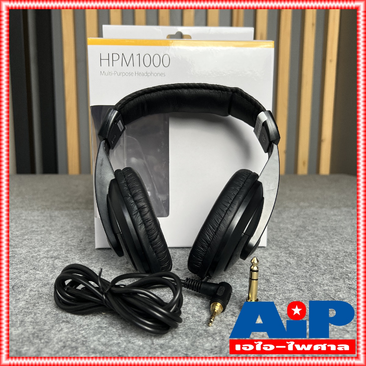 BEHRINGER HPM 1000 -bk หูฟังสีดำ HEADPHONE HPM-1000 หูฟังครอบหู หูฟังมอนิเตอร์ HPM1000 เอไอ-ไพศาล +++
