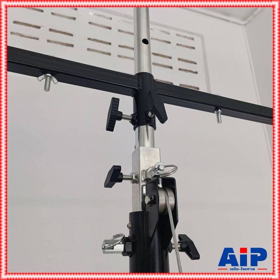 TADA DA-25T ขาตั้งไฟมีรอก2ชั้น ขาแขวนลำโพง+ไฟ2ชั้น ธาดา ขาตั้งไฟ ขาตั้งลำโพง แบบใช้รอก DA 25T DA25T เอไอ-ไพศาล