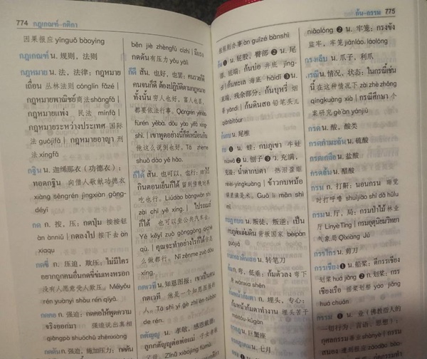 พจนานุกรมภาษาจีน ฉบับกระเป๋า 汉语小词典(泰语版)