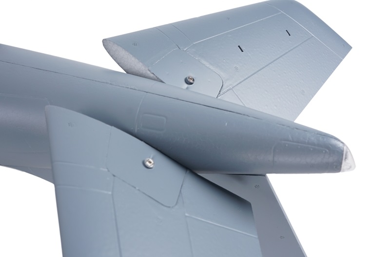 เครื่องบินโฟม ดักแฟน Alpha XFly 80mm Alpha EDF JET (Gray) ตัวลำ+ชุดไฟ (ไม่รวม แบต รีซีฟ รีโมท)