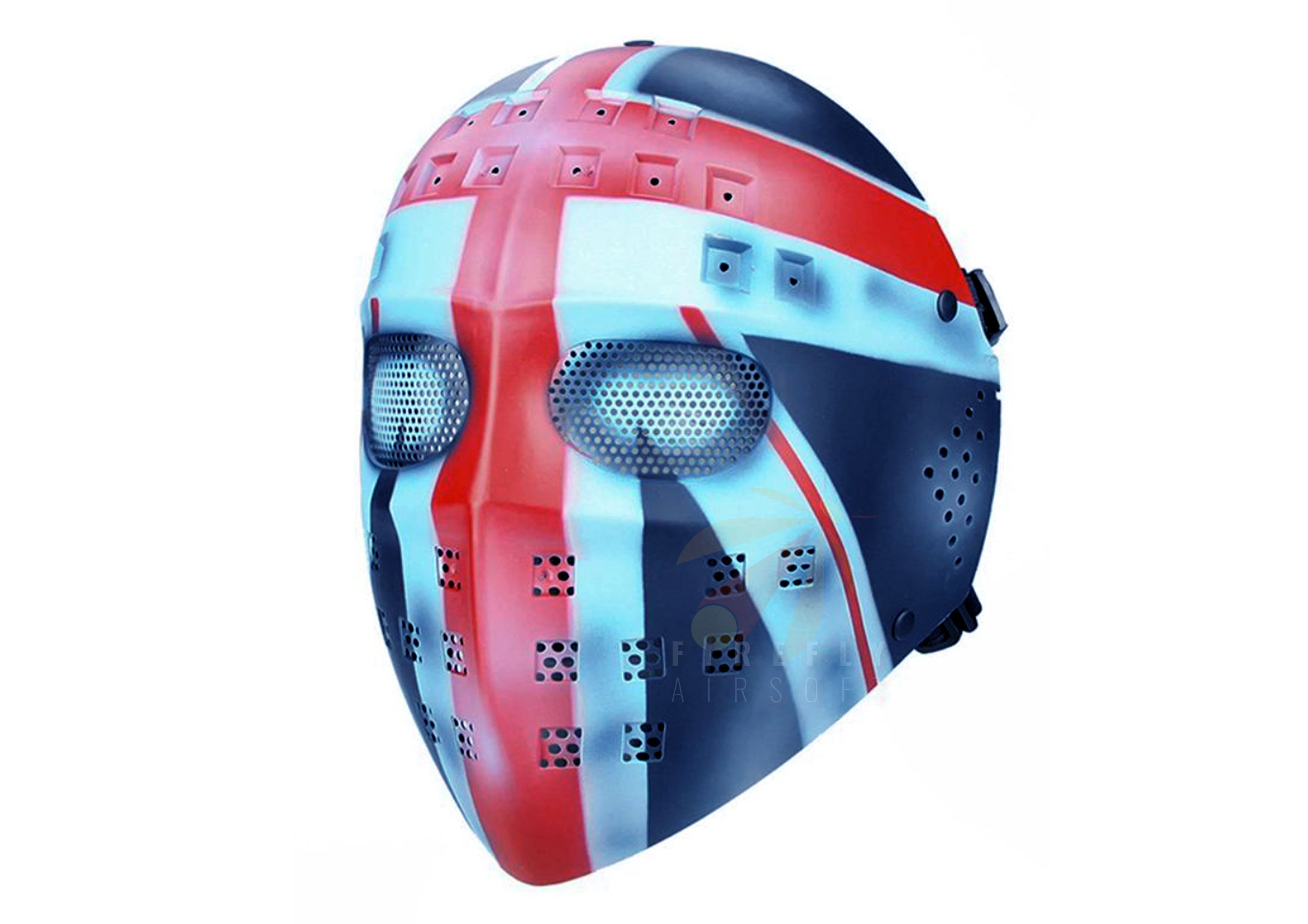 Full Face Hockey Type Airsoft Mesh Goggle Mask UK Flag