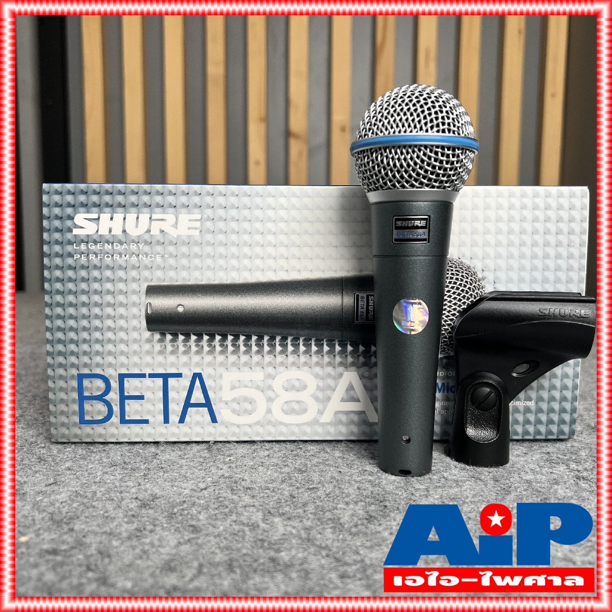 ของแท้ประกันมหาจักร SHURE BETA58A ไมค์ ไมโครโฟน ไมค์สาย Mic ไมค์สายพร้อมคอไมค์ ไมค์SHURE BETA-58 A BETA 58 A เอไอ-ไพศาล +++