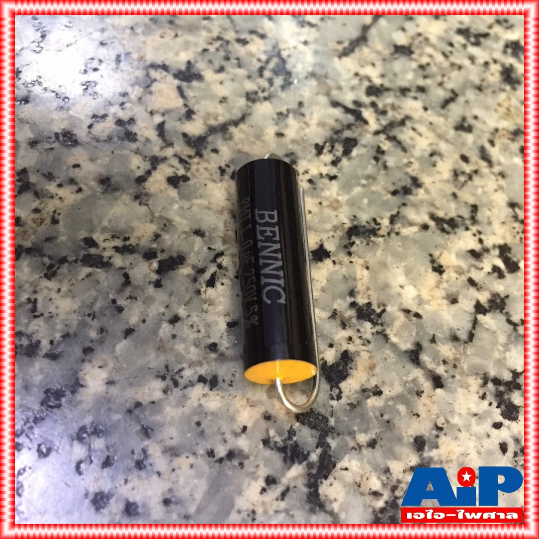 C 1/250VDC PMT (MPT) BENNIC สีดำ c ใส่ลำโพง cเสียงแหลม คาปา เสียงแหลม ลำโพง C เสียงแหลม คอนเดนเซอร์ 1UF /250VDC