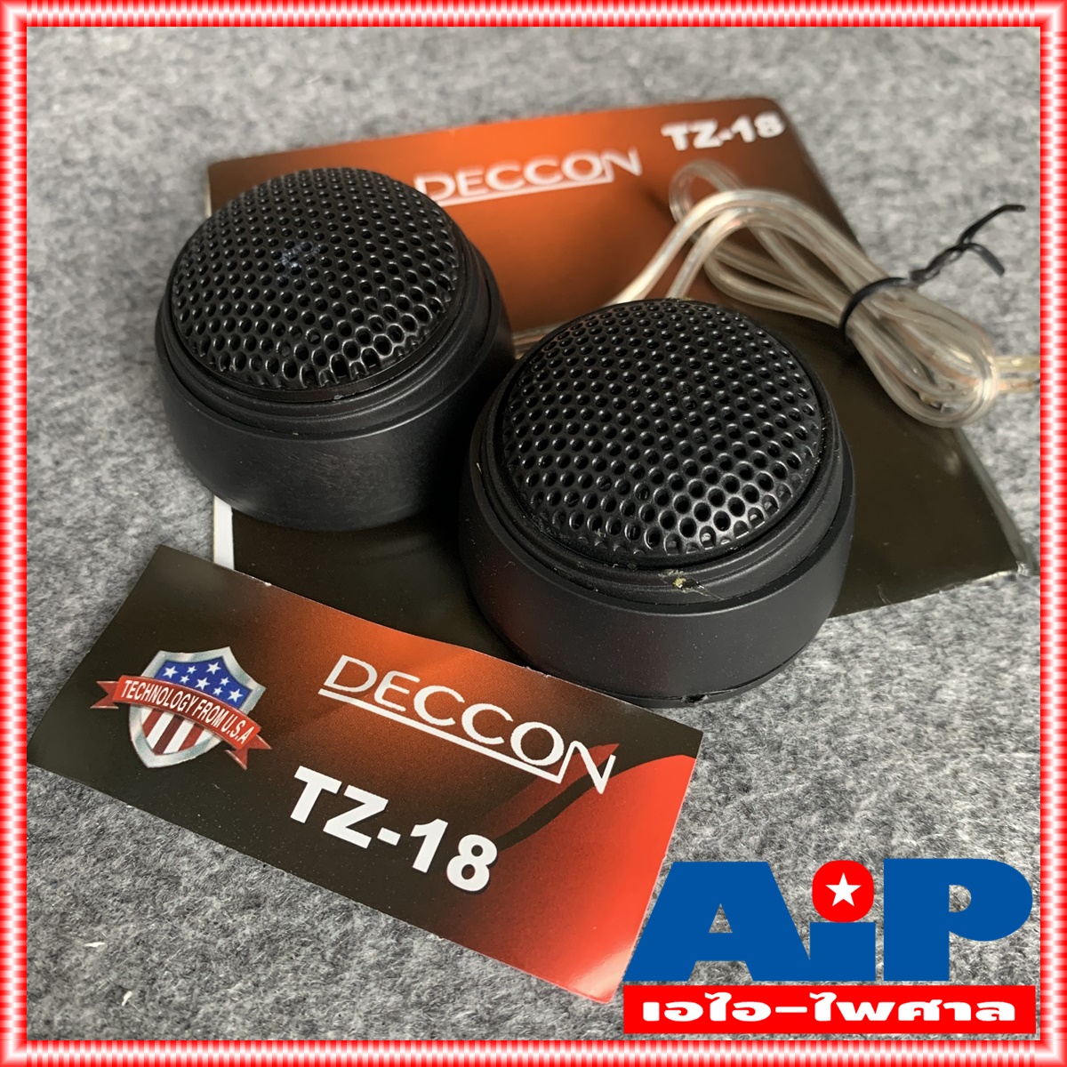 DECCON TZ-18 ลำโพงเเหลมรถ ลำโพงทวิตเตอร์ ลำโพง เสียงแหลม เดคคอน Tweeter ติดรถยนต์ TZ 18 TZ18 เสียงแหลมรถยนต์