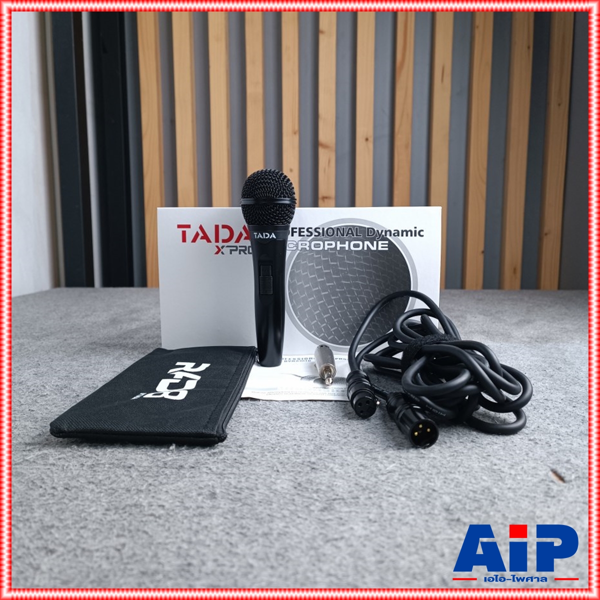 TADA RAD-8 ไมค์สาย ไมค์ไดนามิก RAD 8 RAD8 TA DA ไมค์คาราโอเกะ ไมค์ร้องเพลง แถมฟรี สาย 5 เมตร แจ็คทด ถุงเก็บไมค์ ธาดา เอไอ-ไพศาล
