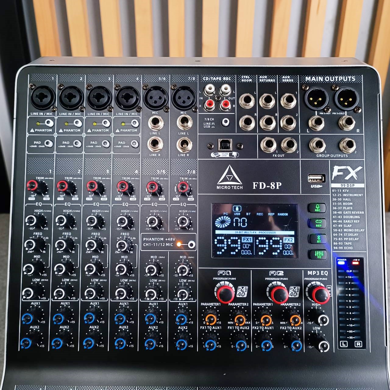 MICROTECH FD-8P powermixer เพาเวอร์มิกเซอร์ 8 ช่อง มิกเซอร์ เอฟเฟคแท้ ไมโครเทค MICROTECH เอไอ-ไพศาล