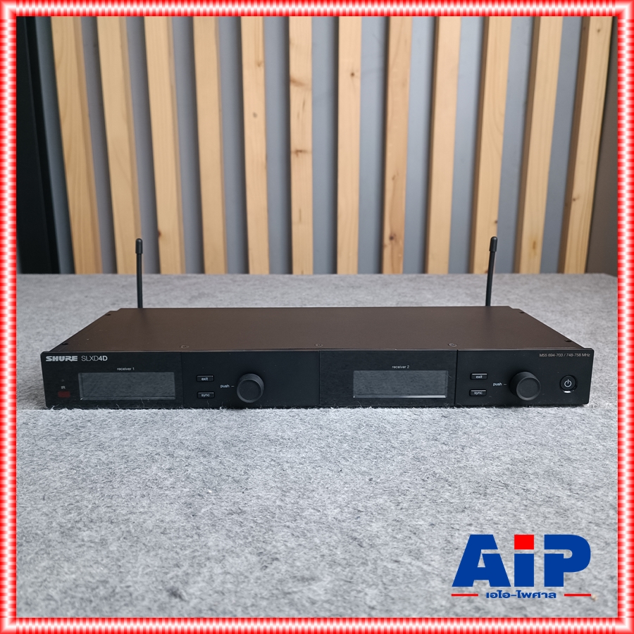 SHURE SLXD24DA/SM58-M55 ไมค์ลอย2ตัว ไมค์ลอย มือถือคู่ แบบดิจิตอล 24 บิต คลื่นความถี่ 694-703 MHz และ 748-758 MHz เอไอ-ไพศาล +++