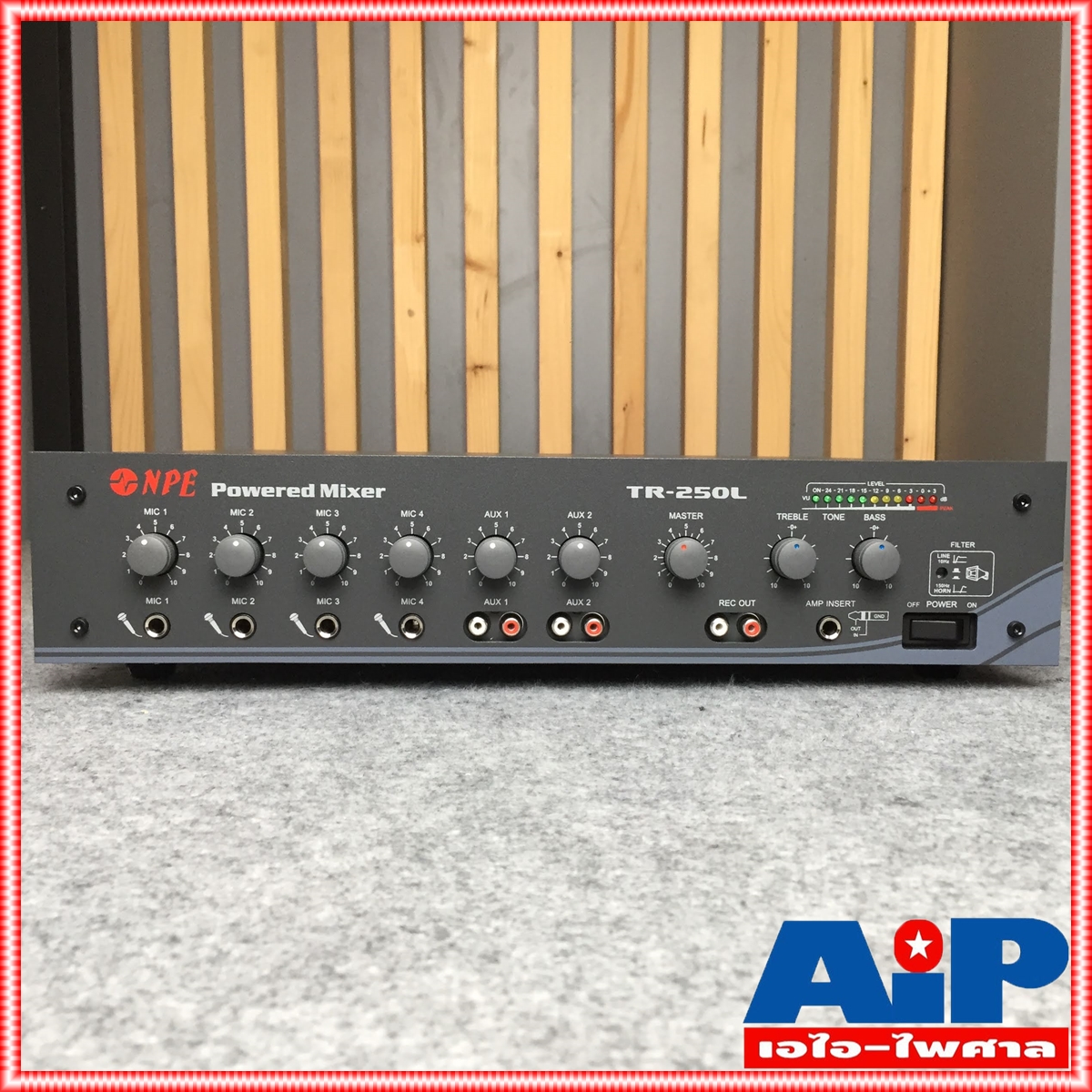 NPE TR-250L POWERMIXER ลาย สีดำ เครื่องขยายเสียง Power Mixer 125 W rms ที่ 4 OHM 100V ลาย TR250L TR 250L เอไอ-ไพศาล +++