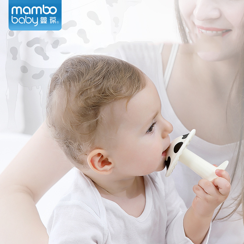 ยางกัดเห็ดซิลิโคน Mambo Baby ช่วยนวดเหงือกและฟันเด็ก