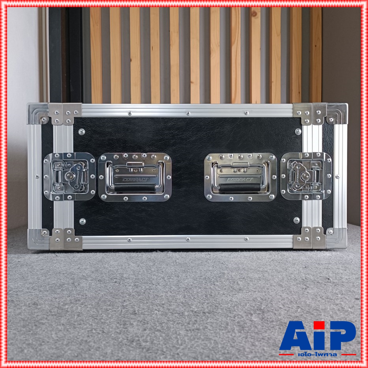 COMPACT B-6U สีดำ RACK ลึก21นิ้ว แร็ค กล่องใส่เครื่องเสียง กล่องแร็คสีดำ แร็คลึก21นิ้ว RACK6U เอไอ-ไพศาล