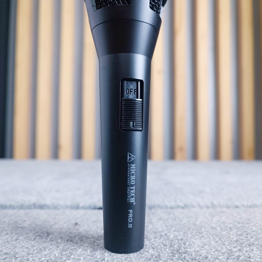 มี 4สี ให้เลือก สีดำ/สีขาว/สีฟ้า/สีส้ม MICROTECH PRO.II ไมค์สาย ไมค์โครโฟน พร้อมสาย5เมตร MICRO TECH PRO II ไมโครเทค ไมค์คาราโอเกะ ไมค์ ไมค์ร้องเพลง MICCROPHONE เอไอ-ไพศาล