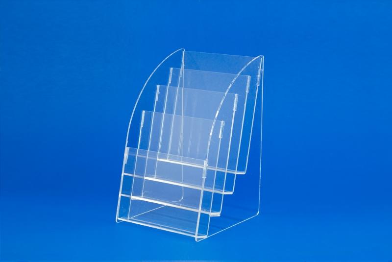 กล่องใส่โบรชัวร์ A5 ชนิด 4 ชั้น Brochure Holder A5 4 steps