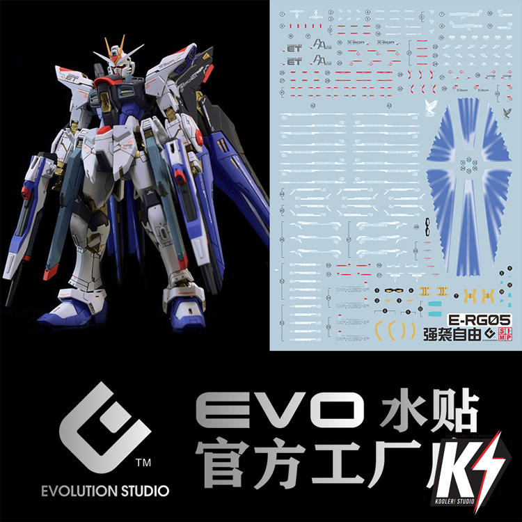 Waterdecal EVO RG ZGMF-X20A Strike Freedom Gundam #ดีคอลน้ำสำหรับติดกันพลา กันดั้ม Gundam พลาสติกโมเดลต่างๆ
