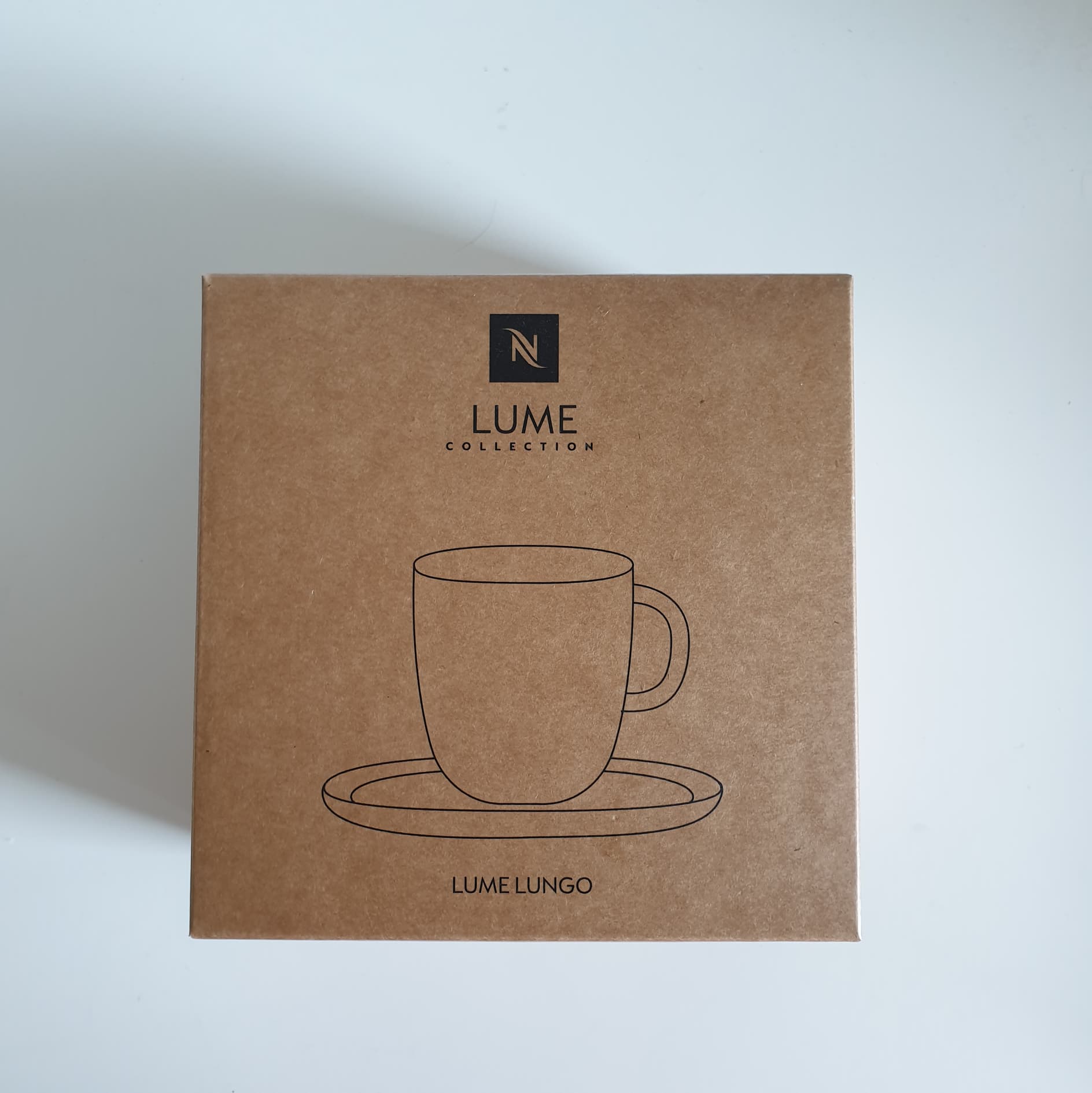 🍁พร้อมส่ง🍁แก้วกาแฟ LUME Lungo Nespresso พร้อมจานรองแก้ว ของแท้ 💯Nespresso LUME Collection Lungo Cup