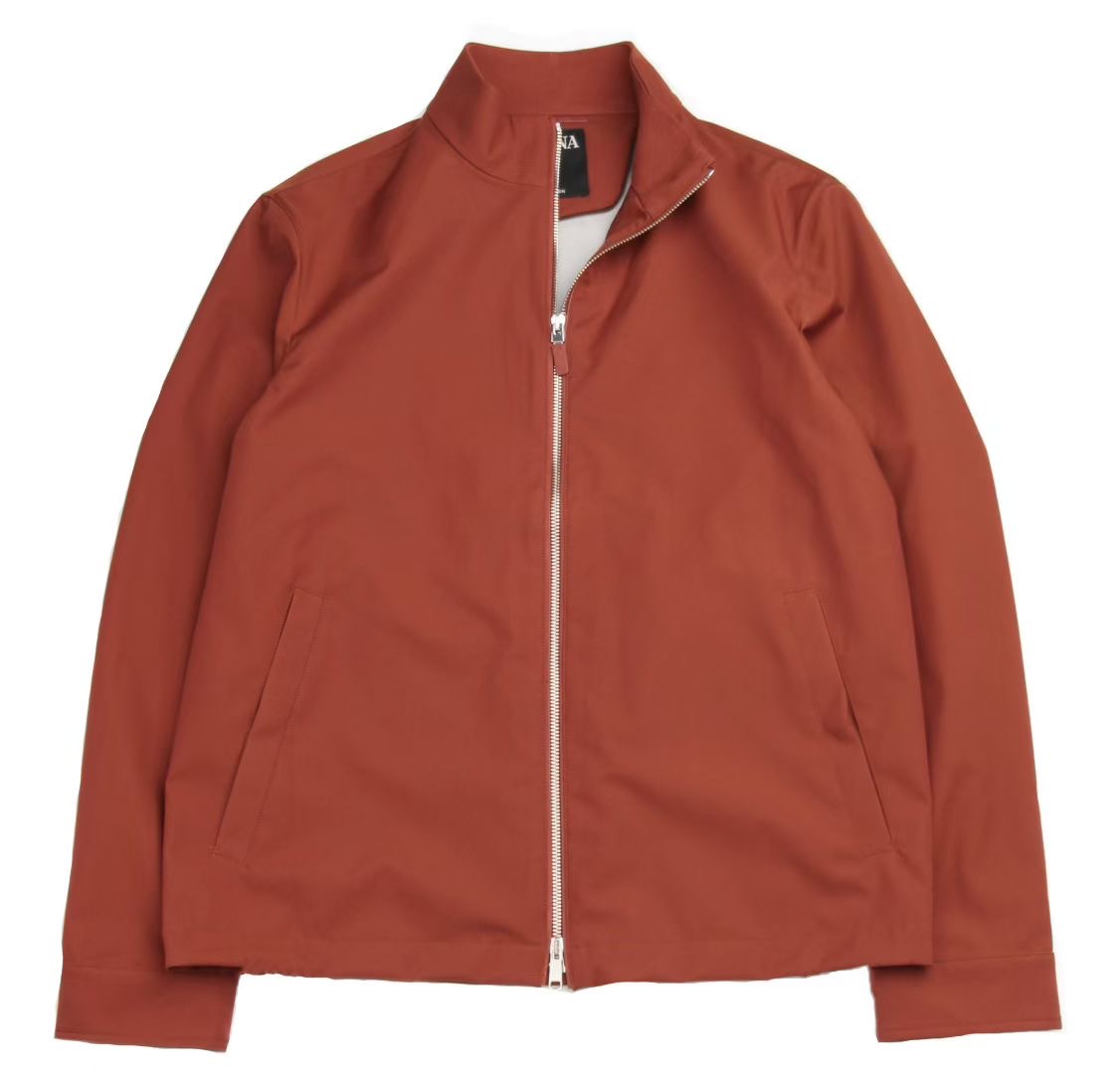 **do** เสื้อคลุม Zegna MOTORIN 100CC MICROFIBER BLOUSON สินค้าใหม่ ของแท้