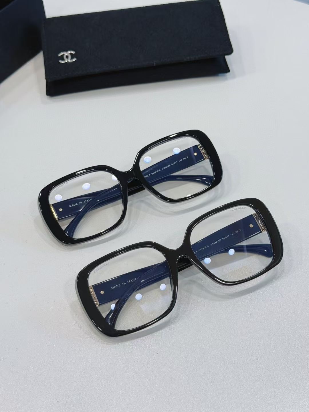 **do** แว่นตากันแสงสีฟ้า Chanel SQUARE EYEGLASSES Blue Light lenses สำหรับคนใช้คอม มี 2 สีให้เลือก สินค้าใหม่ ของแท้