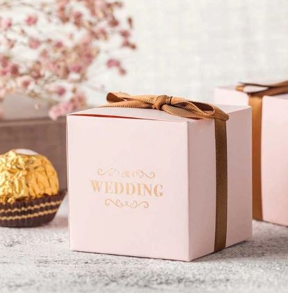 กล่องกระดาษ Diy กล่องกระดาษใส่ช็อคโกแลต แบบสวย ๆ กล่องใส่ของชำร่วย งานแต่งงาน ตกแต่งงาน 994659