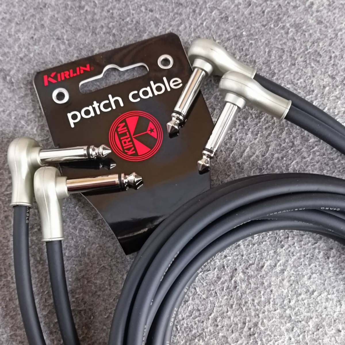 2เมตร Kirlin PAN2-243 Patch Cable สายแจ็คกีตาร์ สายพ่วงเอฟเฟค แพ็ค2เส้น สายต่อเอฟเฟคกีตาร์ หัวงอ/หัวงอ สายสัญญาณกีต้าร์ เอไอ-ไพศาล