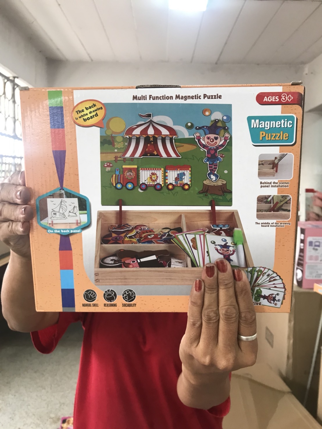 420C1 ของเล่นกระดานไม้แม่เหล็ก ชิ้นละ