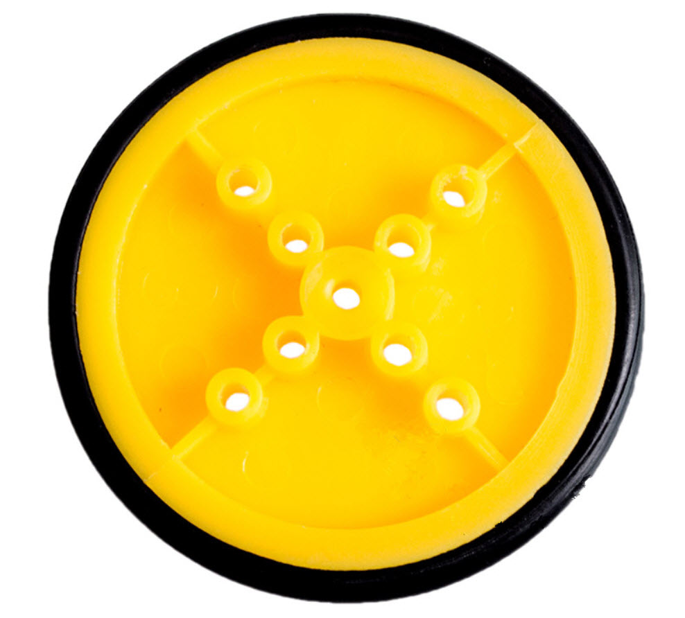 TT motor tire 410 rubber wheel small robot ล้อรถขนาดเล็ก