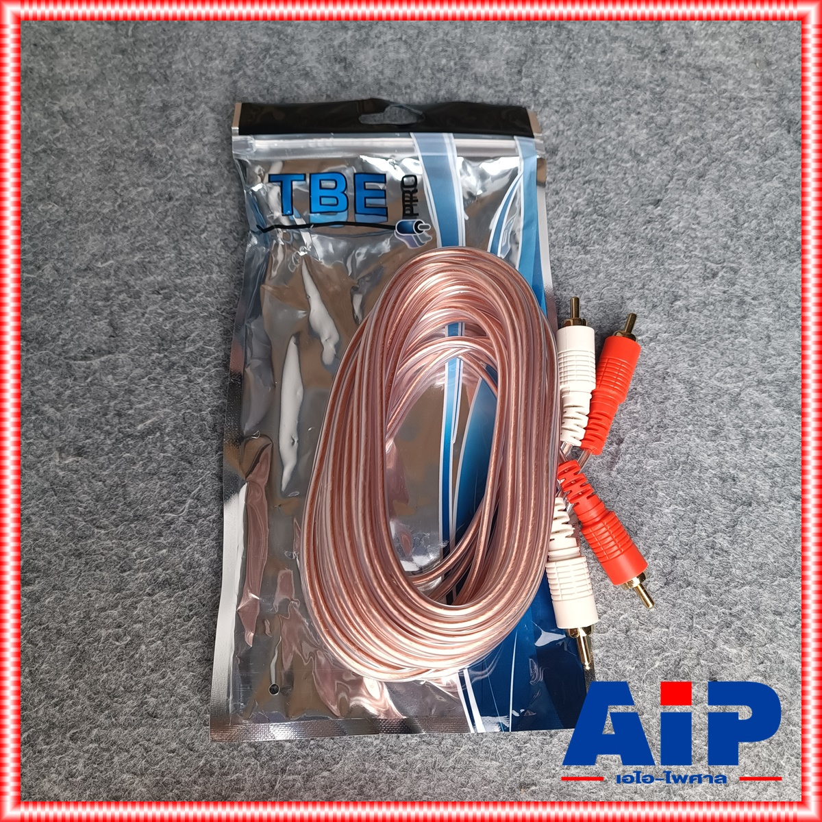 5เมตร TBE RCA 4หัว สาย ใสหัวทอง R422 สายสัญญาณ สาย สัญญาณ RCA แจ็ค RCA4หัว แจ็คดอกบัว AV เอไอ-ไพศาลาล