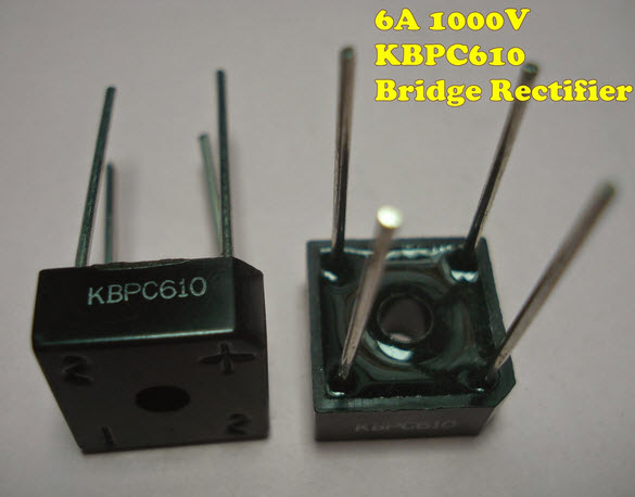 KBPC610 ไดโอดบริดจ์ 6A 1000V (Diode Bridge)
