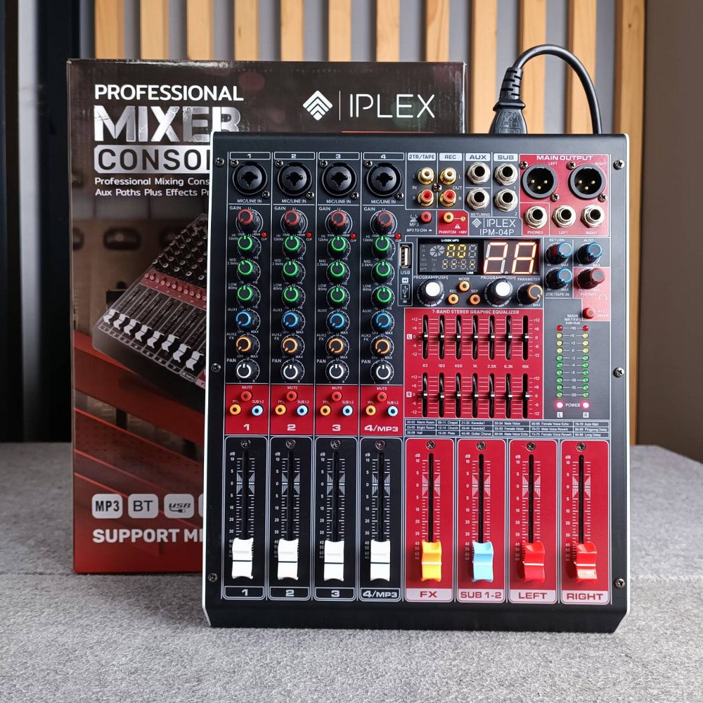 IPLEX IPM-04P MIXER IPM 04P IPM04P มิกเซอร์ เครื่องเสียง เครื่องปรับแต่งเสียง มิกซ์ เอไอ-ไพศาล