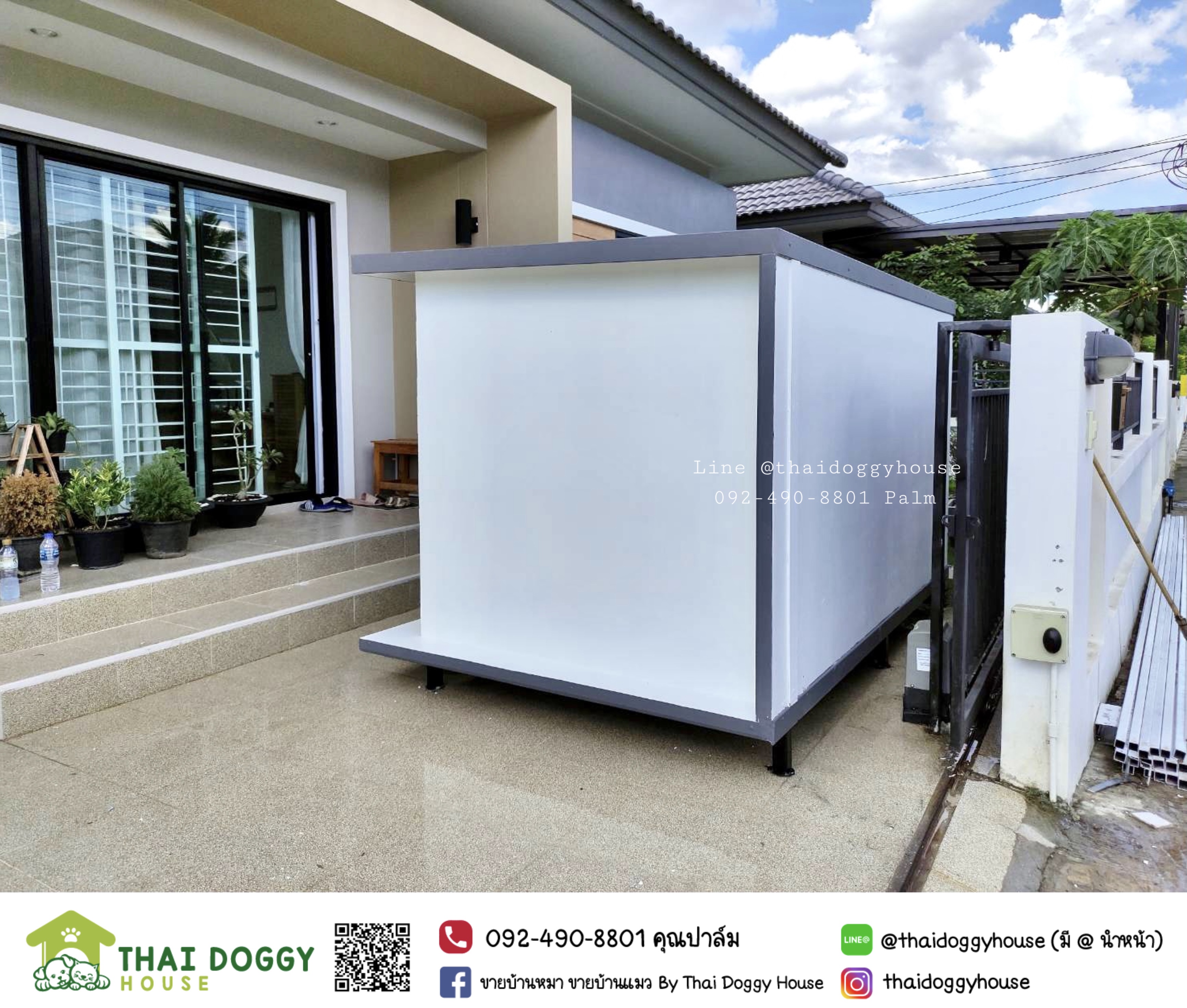 บ้านหมา บ้านแมว รองรับการติดแอร์ By Thai Doggy House