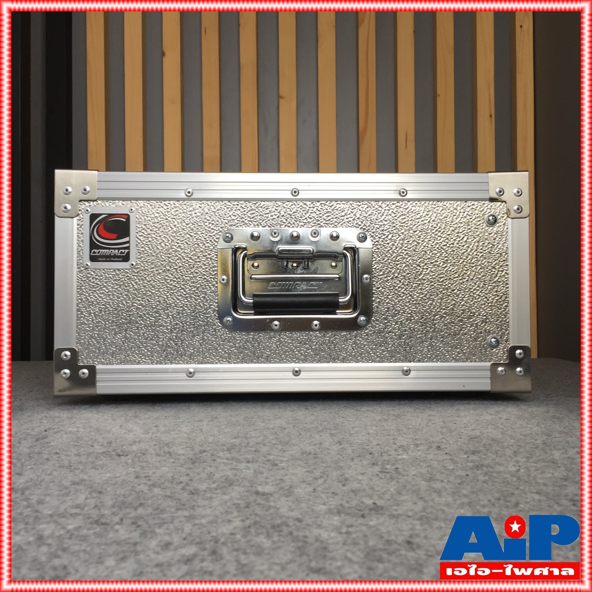 COMPACT EM-4 RACK สีเงิน เปลือยหน้า-หลัง (ไม่มีฝาปิด) ลึก19นิ้ว คอมแพ็ค แร็ค EM4 EM 4 แร็คเครื่องเสียง แร็คเปลือย แร็คแอมป์