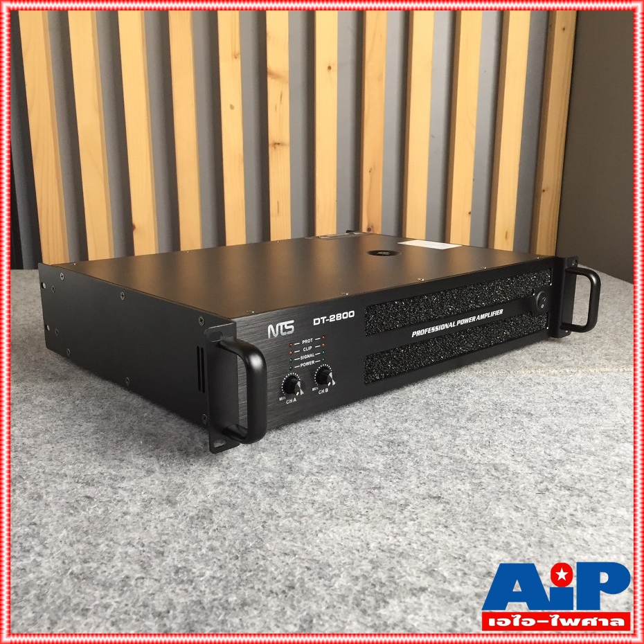 NTS DT-2800 POWERAMP เพาเวอร์แอมป์ เป็นพาวเวอร์ที่มี 2 ช่อง ขนาดความสูง 2U เป็นเครื่องขยายเสียง รูปแบบ CLASS D DT 2800 DT2800 เอไอ-ไพศาล