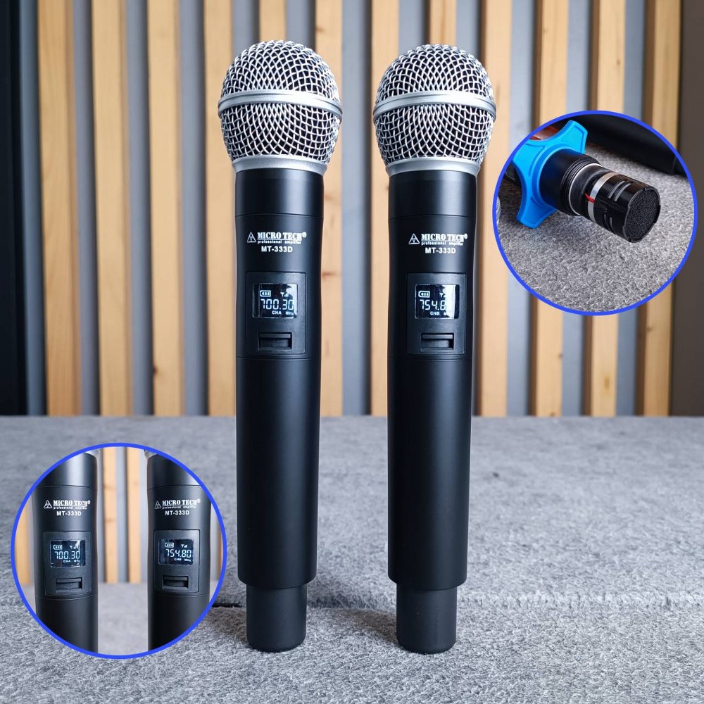 MICROTECH MT-333D ไมค์ลอยมือถือคู่UHF ไมค์โครโฟน ไมค์ลอย คลื่นความถี่ถูกต้องตาม กสทช MT 333 D MT 333D MT333 D MT333D ไมโครเทค เอไอ-ไพศาล +++