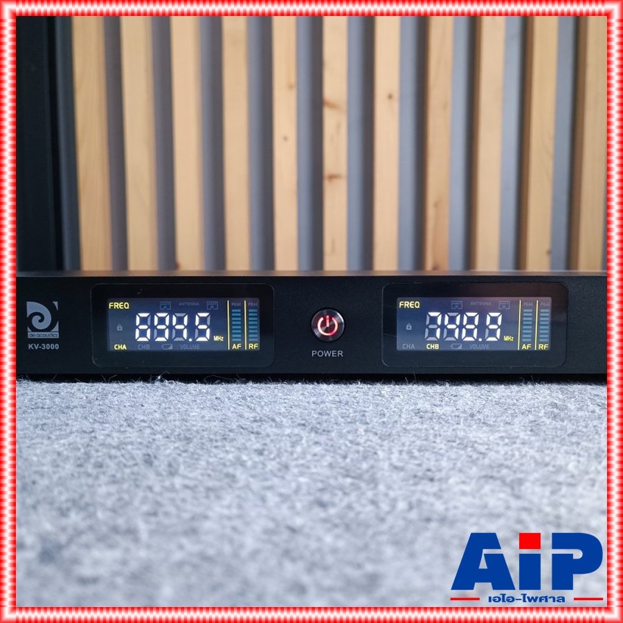 ความถี่ใหม่ กสทช DE ACOUSTIC KV-3000 ไมค์ลอยคู่ ไมค์ลอย ไมค์ลอยแบบถือ ไมค์ไร้สาย KV 3000 KV3000 ไมโครโฟน ไมค์ลอยถือคู่ เอไอ-ไพศาล