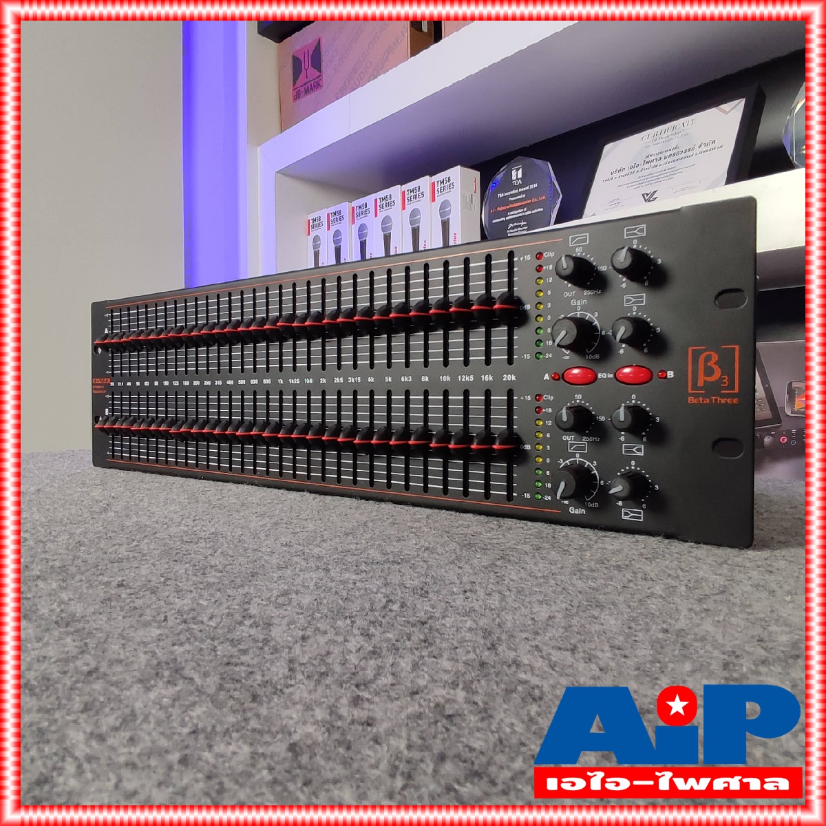 BETA THREE EQ-2231 EQ31BAND อีควอไลเซอร์ EQ 2231 EQตัวปรับแต่งเสียง สเตอริโอกราฟฟิกอีควอไลเซอร์ เครื่องปรับแต่งเสียง