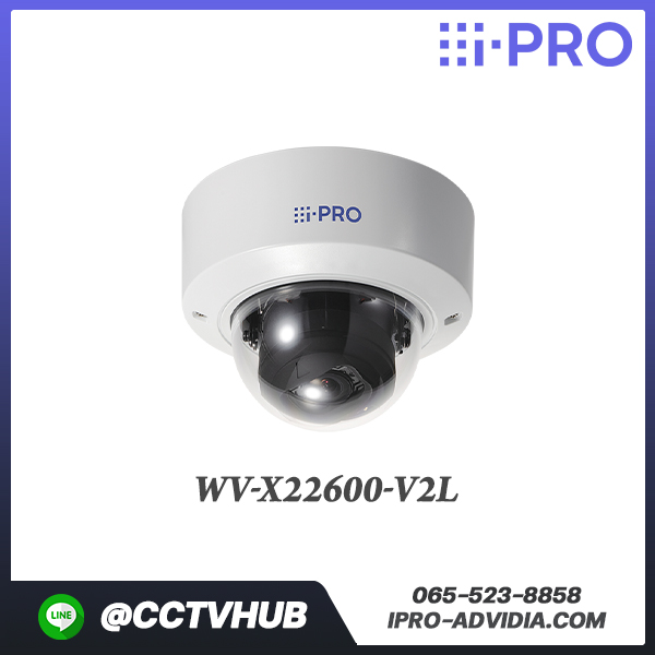 กล้องทรงโดม i-PRO รุ่น WV-X22600-V2L X-series dome camera with powerful cutting edge AI