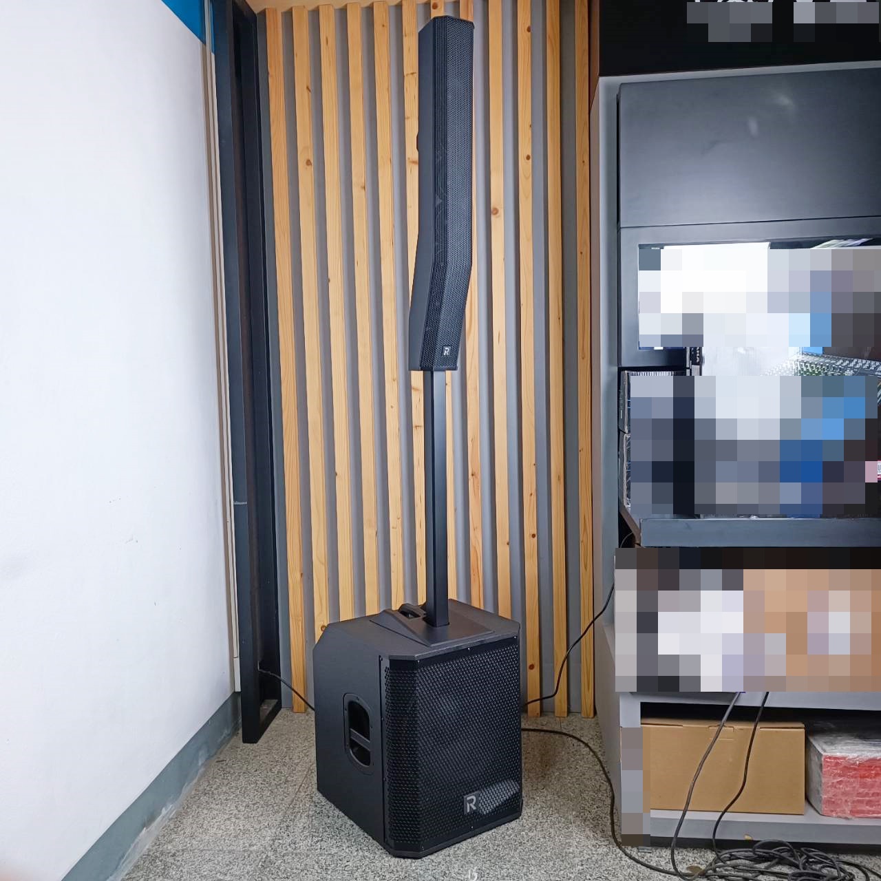 River Acoustics G-15 ลำโพงคอลัมน์แอคทีฟ 6×4 นิ้ว ซับ 15 นิ้ว มีบลูทูธ ลำโพง ลำโพงคอลัมน์ มีแอมป์ในตัว G 15 G15 เอไอ-ไพศาล