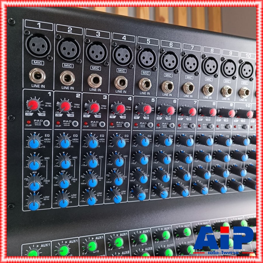 PROEUROTECH P-12FX MIXER รุ่นใหม่ มิกเซอร์ 12 ช่อง เอฟเฟคแท้ พร้อมฟังชั่นที่หลากหลาย บูลทูส P 12 FX P12FX เอไอ-ไพศาล