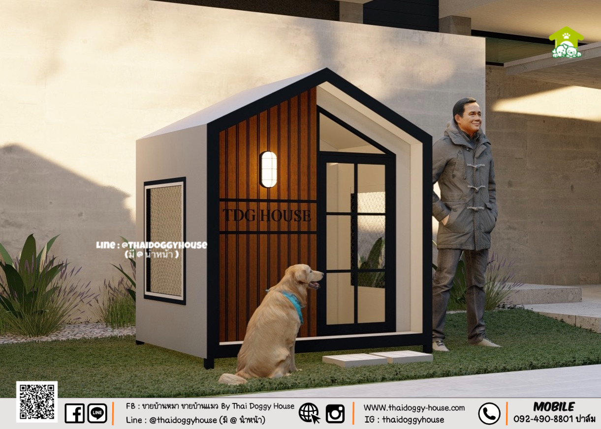 บ้านหมา บ้านแมว " 𝐓𝐇𝐀𝐈 𝐃𝐎𝐆𝐆𝐘 𝐇𝐎𝐔𝐒𝐄 " 🐕🦺🐈 แบบใหม่แบบสับล่าสุดของทางร้าน ดีไซน์ทันสมัย ให้ความรู้สึกเรียบหรู สว