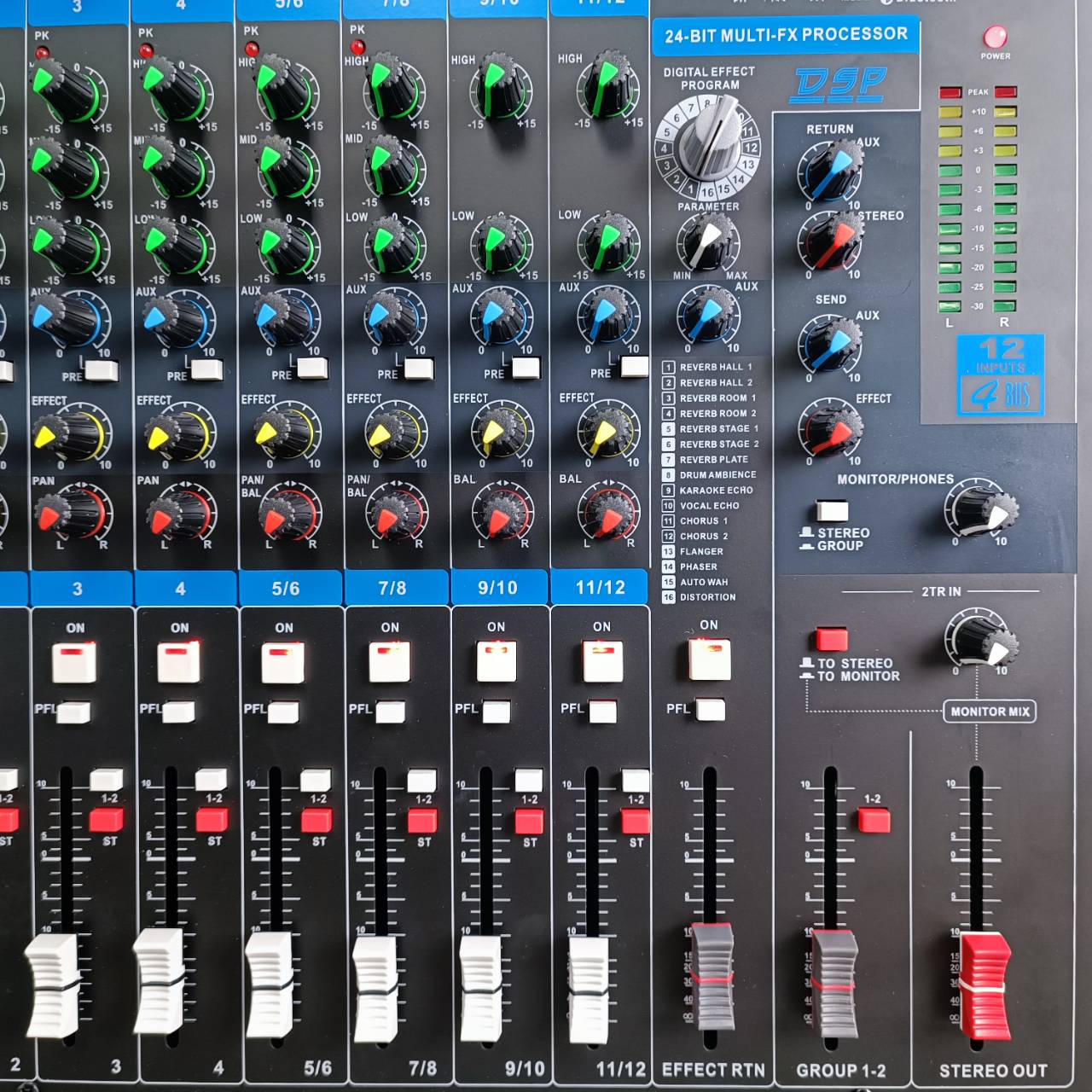 PROEUROTECH DX-12 MIXER+บูลทูส มิกเซอร์ อนาล็อก โปรยูโรเทค DX 12 DX12 เอไอ-ไพศาล
