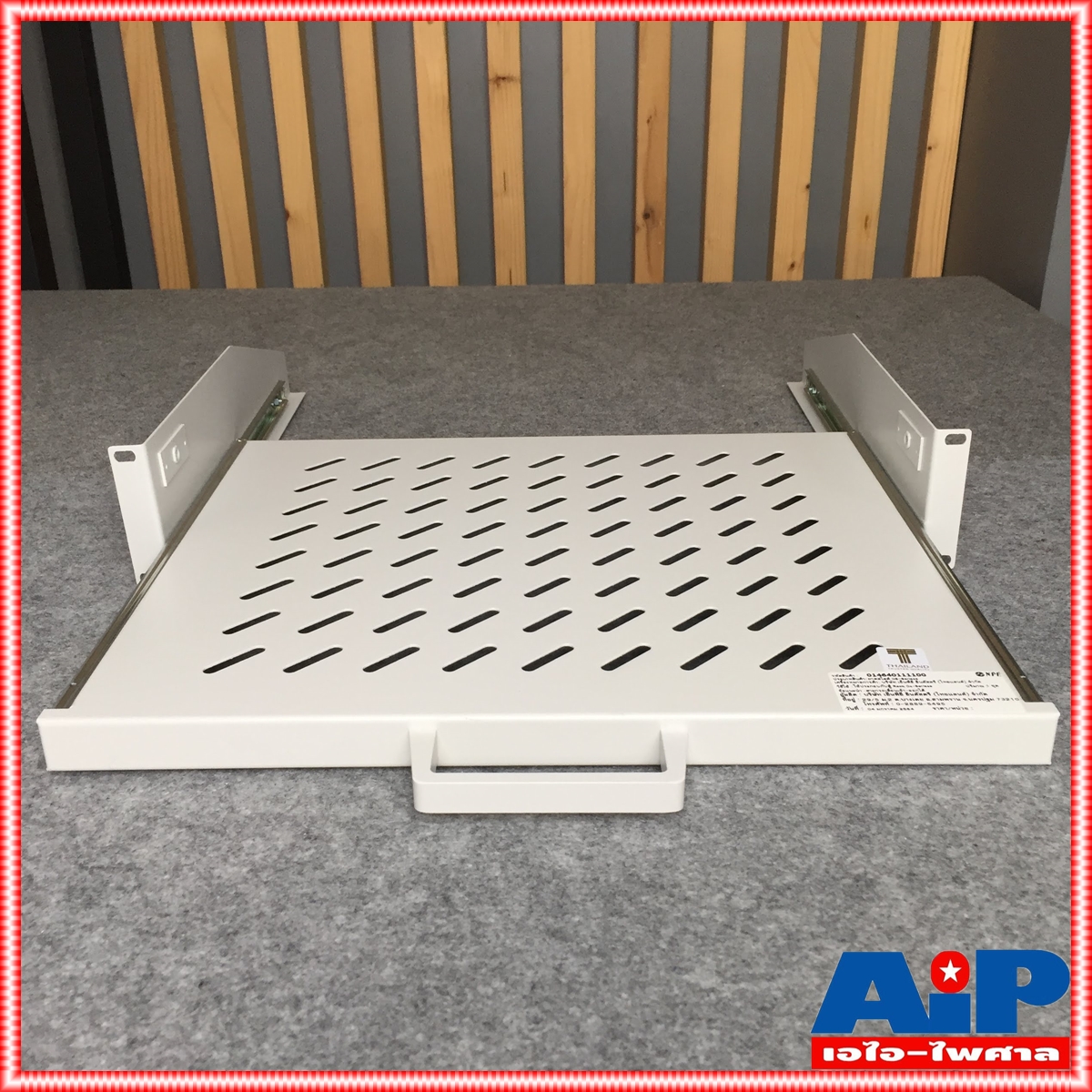 สีขาว NPE SLIDE TRESTLE SUPPORT OS-700 ถาดสไลด์ ถาดรองสไลด์ ถาด สไลด์ ใส่แร็ค วาง มิกเซอร์ OS700 OS 700 เอไอ-ไพศาล