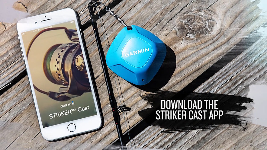 เครื่องหาปลา + GPS รุ่น Garmin Striker Cast with GPS โซน่าหาปลาแบบบลูทูธเชื่อมต่อโทรศัพท์ Sonar Wireless Fish Finder