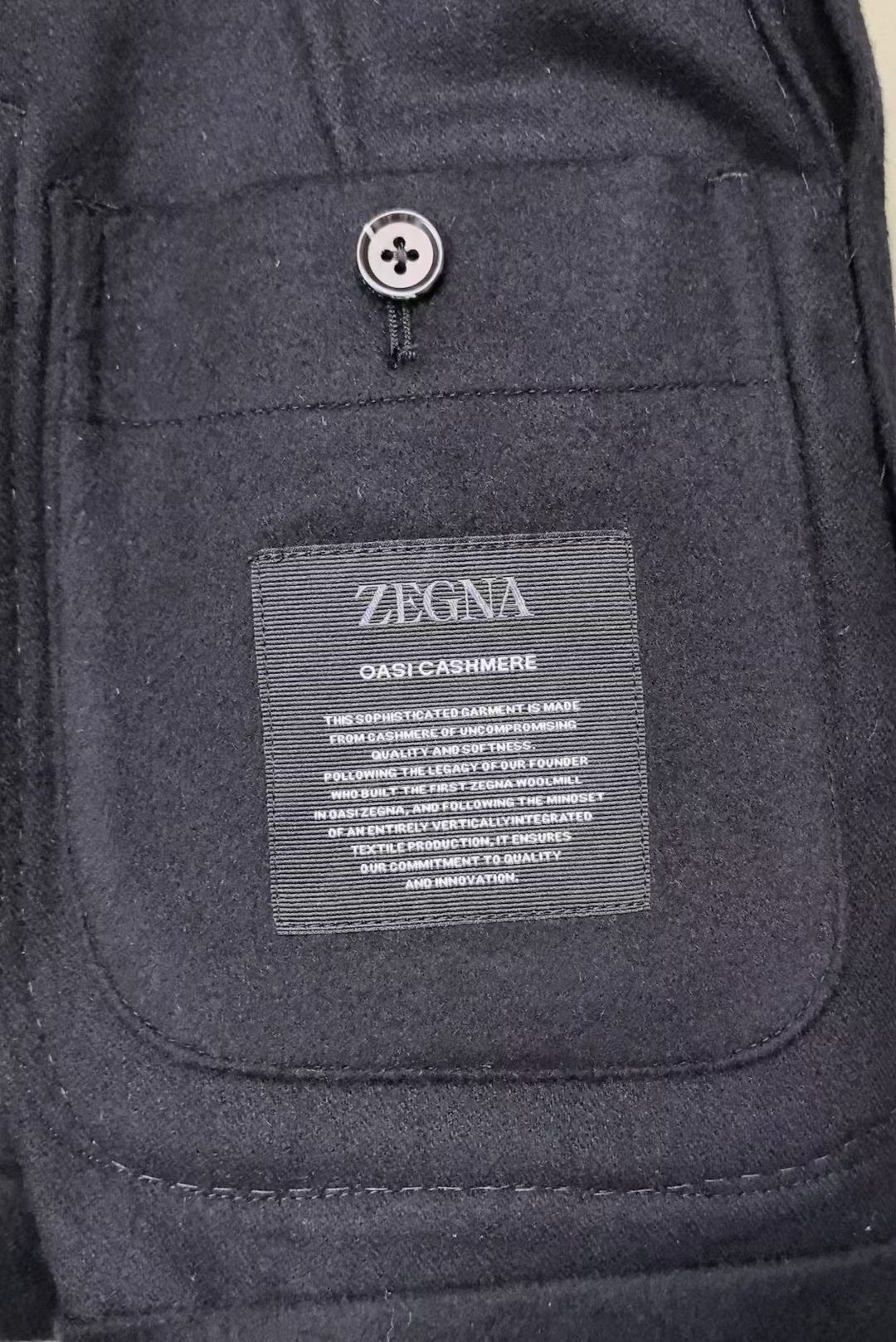 เสื้อแจ๊กเก็ตสูท Zegna BLACK OASI CASHMERE JACKET สินค้าใหม่ ของแท้