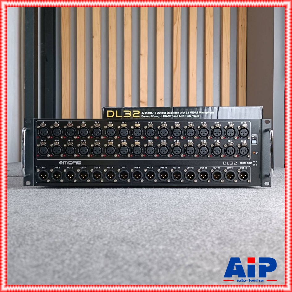 MIDAS DL32 STAGE BOX สเตจบ๊อกซ์ 32 Input 16 Output 32 Mic +++ DL 32 DL-32 เอไอ-ไพศาล