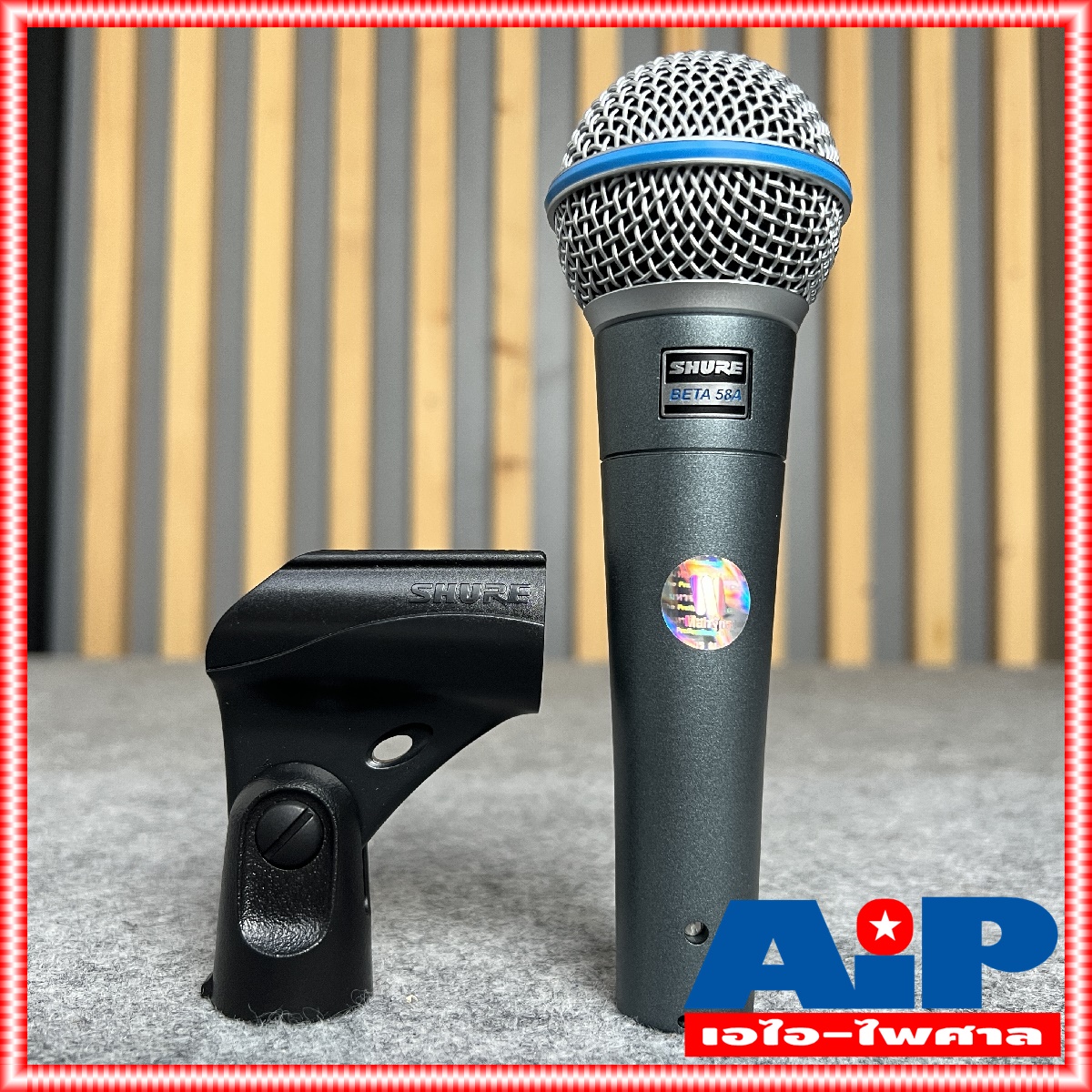 ของแท้ประกันมหาจักร SHURE BETA58A ไมค์ ไมโครโฟน ไมค์สาย Mic ไมค์สายพร้อมคอไมค์ ไมค์SHURE BETA-58 A BETA 58 A เอไอ-ไพศาล +++