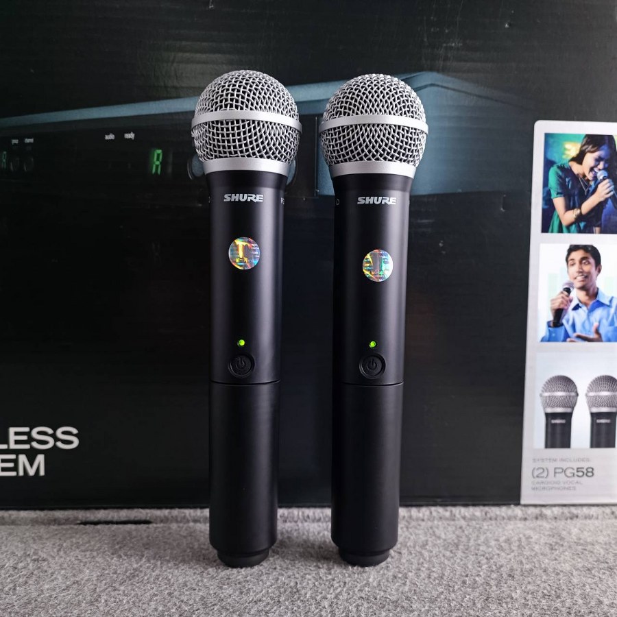 SHURE BLX288TH/PG58-Q12 ไมค์ลอย ไมค์ไวเลส ไมโครโฟนไร้สายแบบไมค์คู่ ไมโครโฟนไร้สาย คลื่นใหม่ BLX288TH/PG58 Q12 BLX288TH/PG58Q12 เอไอ-ไพศาล +++
