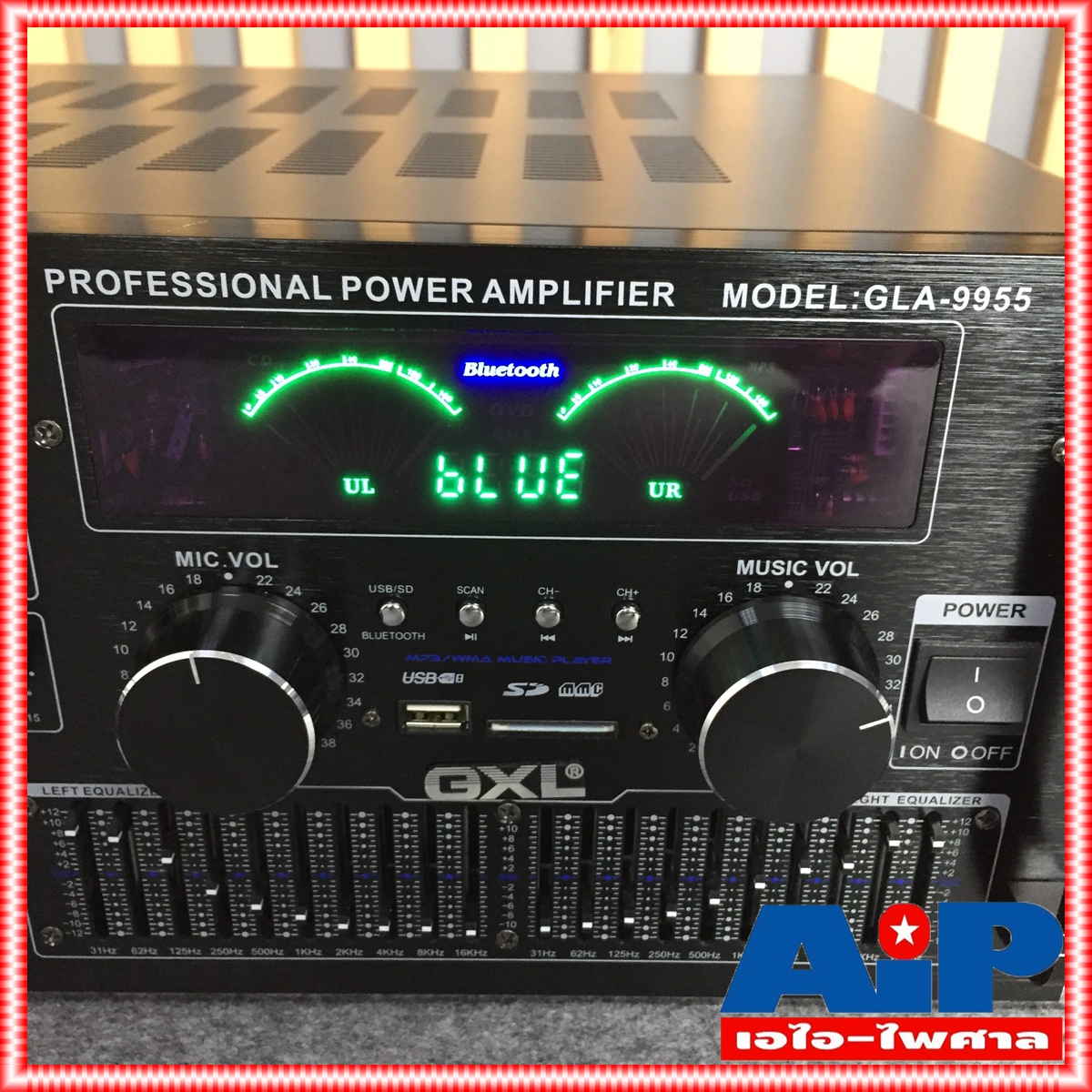 GXL GLA-9955 แอมป์ บลูทูธ GLA 9955 แอมป์ คาราโอเกะ แอมป์ GLA9955 เครื่องขยายเสียง เอไอ-ไพศาล