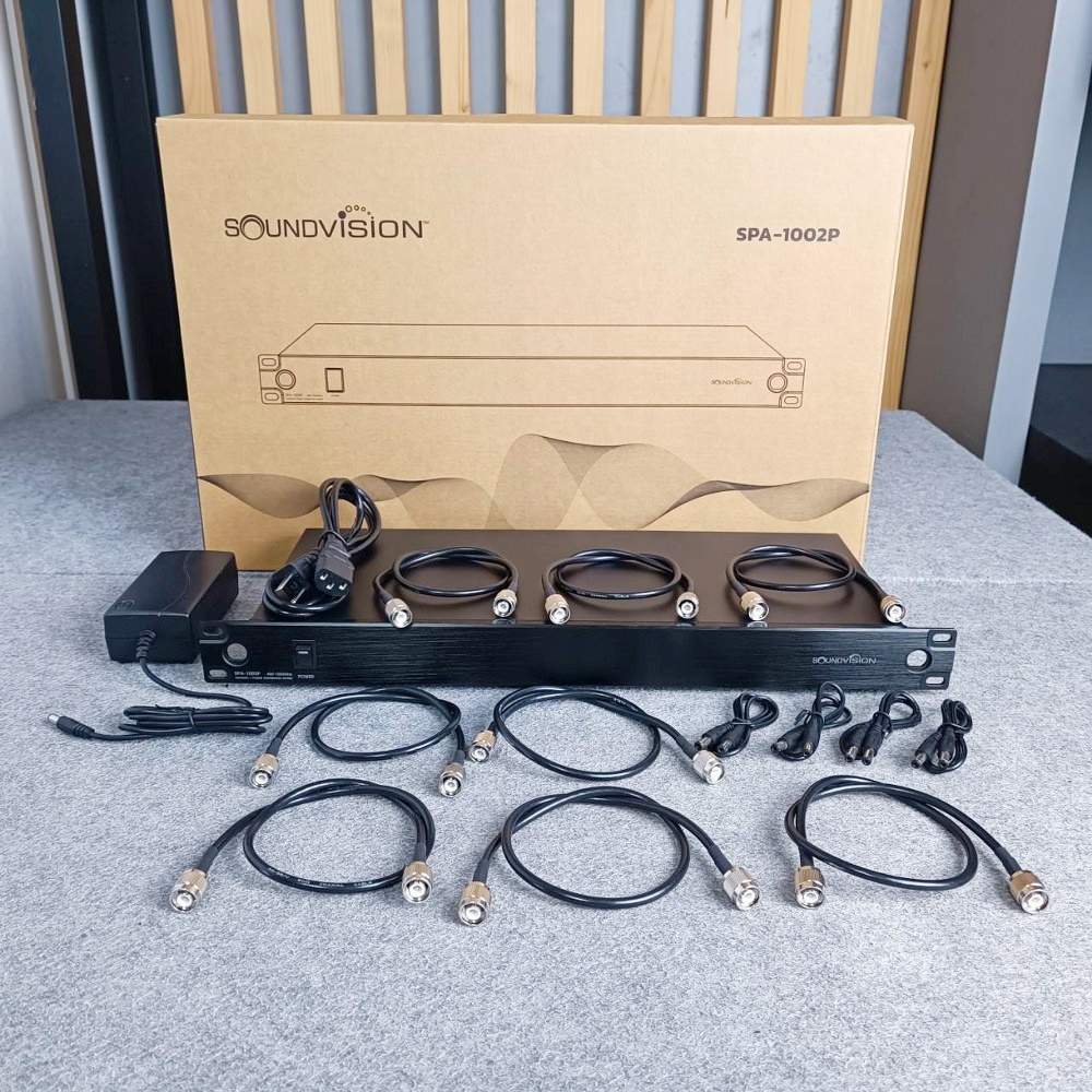 SOUNDVISION SPA-1002P เครื่องกระจายสัญญาณเสาอากาศ อุปกรณ์เสริม ไมโครโฟนไร้สาย SPA 1002P SPA1002P เอไอ-ไพศาล+++