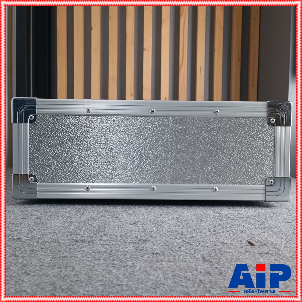 COMPACT B-3U 2ฝาหน้า-หลัง ลึก21" ผิวอลูมิเนียม แร็ค กล่องใส่เครื่องเสียง แร็คลึก21นิ้ว RACK3U เอไอ-ไพศาล