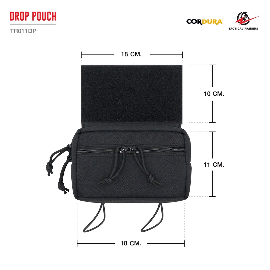 กระเป๋าติดเวส Drop Pouch [ TR011DP ] ( Tactical Rider )