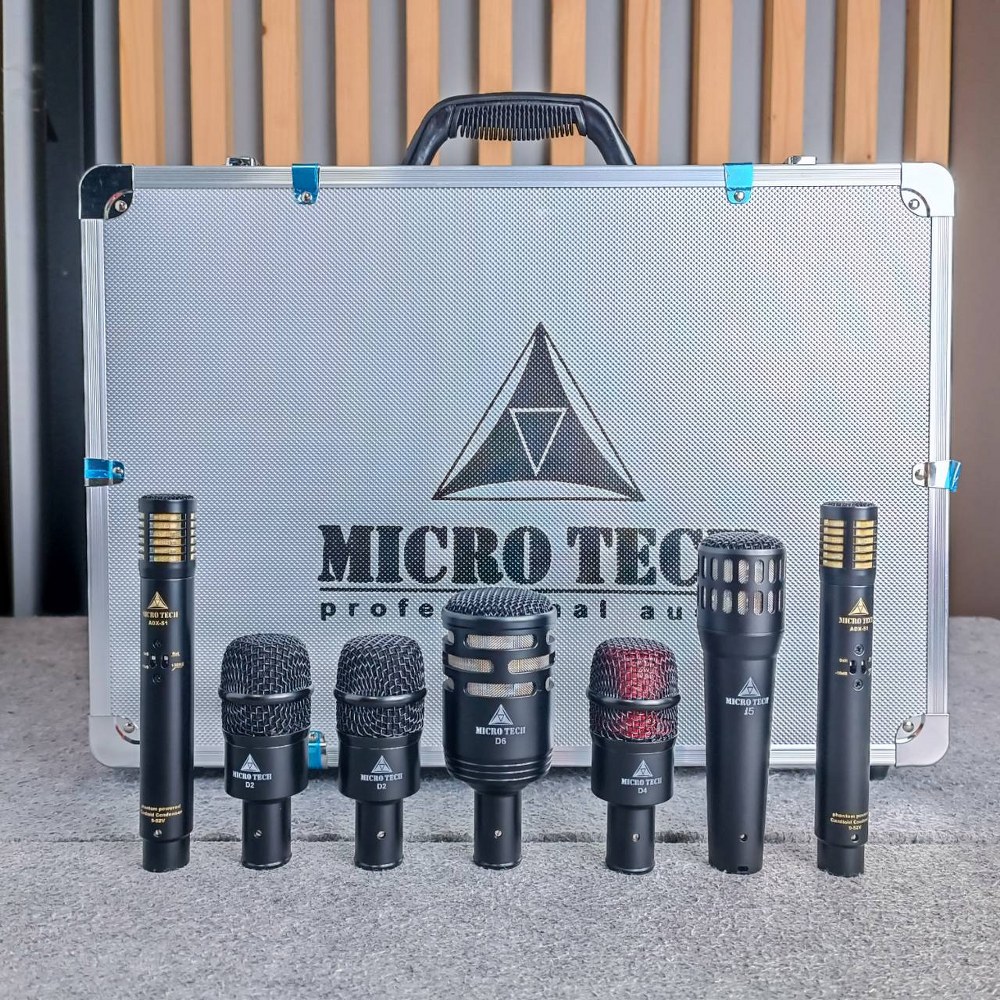 MICROTECH DP7 ชุดไมค์กลอง DP-7 DP 7 ไมค์กลอง7ชิ้น ชุดไมค์สำหรับจ่อกลองชุด ชุดไมค์7ตัว ไมค์ชุด MIC Professional 7-Piece Drum Microphone เอไอ-ไพศาล
